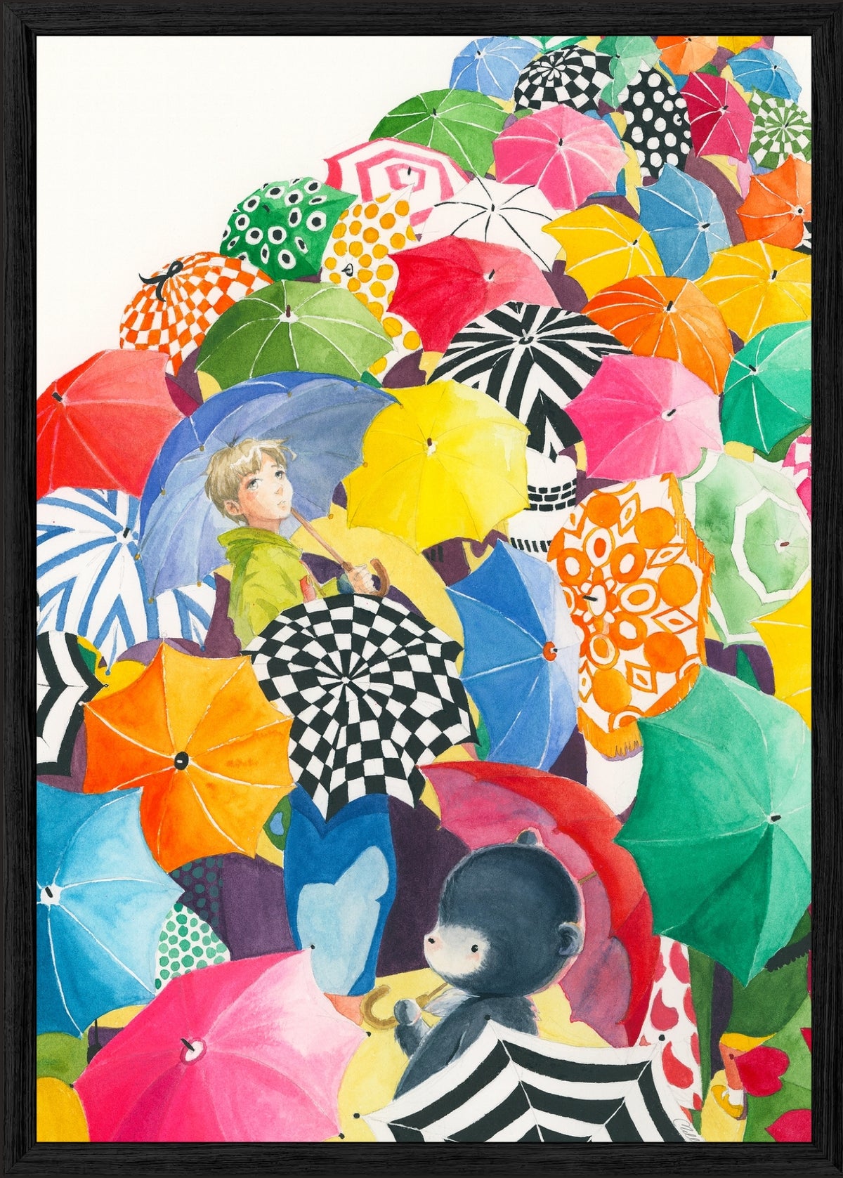 Umbrellas in the Crowd