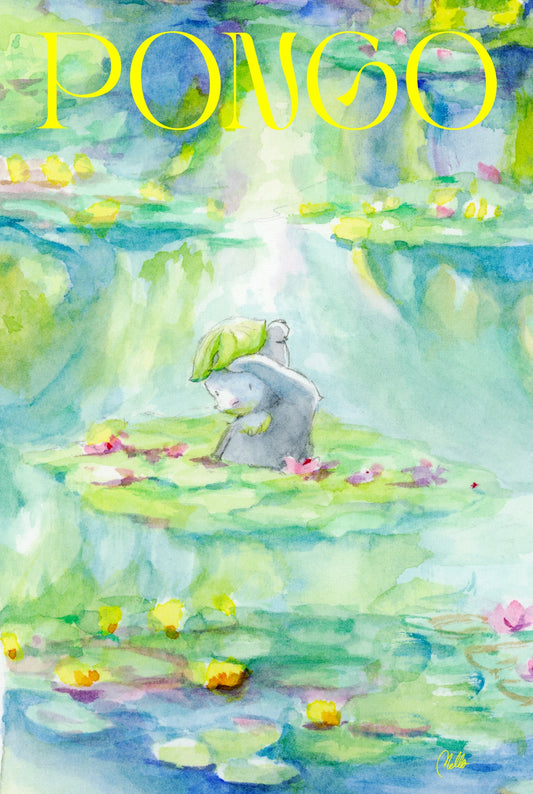 Pongo in Monet's Lily Pond