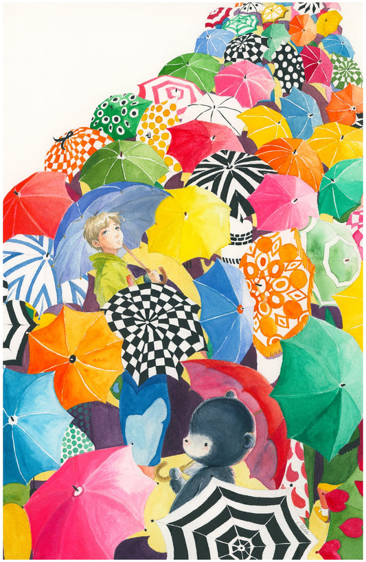 Umbrellas in the Crowd
